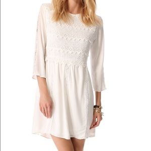 White Lace Dolce Vita 3/4 Sleeve Dress Size Small